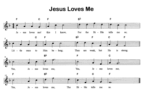 Adapting The Oc To The Music Jesus Loves Me Evangelistic Piano